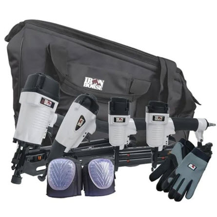 Nail Gun Kit, Iron Horse, Pneumatic, 115 psi, 4 pc - 1