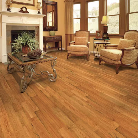 Engineered Wood Flooring, Heart Pine Amber, 1/2 in x 5-1/8 in x Random Length, 47.70 sq-ft per Box - 2