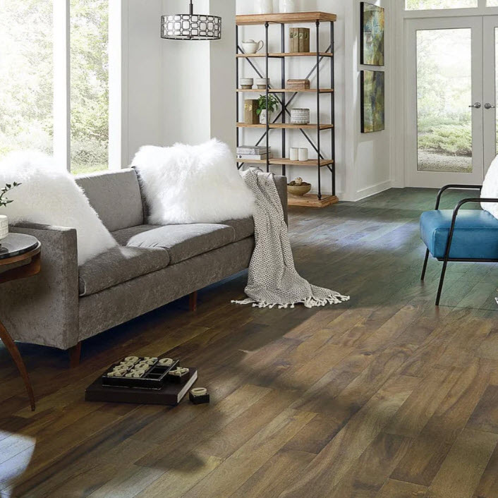 Engineered Wood Flooring, Driftwood Acacia, 3/8 in x 5 in x Random Length, 26.25 sq-ft per Box - 2