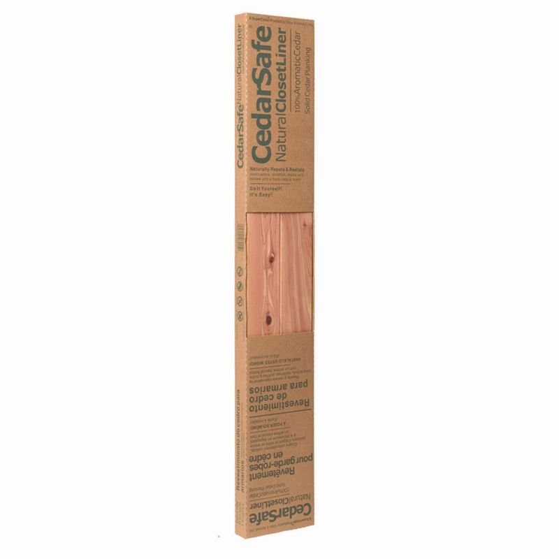 Closet Liner Plank, CedarSafe, 3-3/4 in W, Cedar Wood - 3