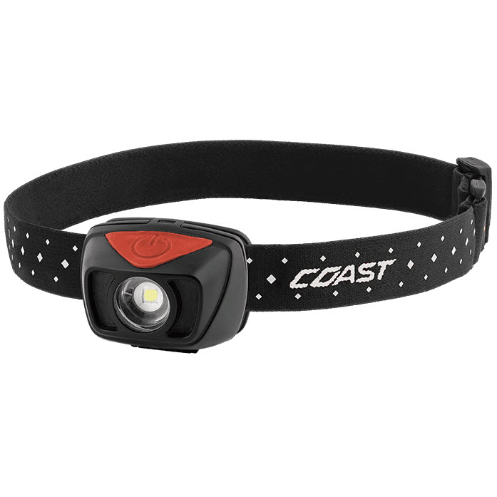 LED Headlamp, Coast, 400 Lumens, Ultra View, Stormproof, Includes 3 AAA Batteries - 1