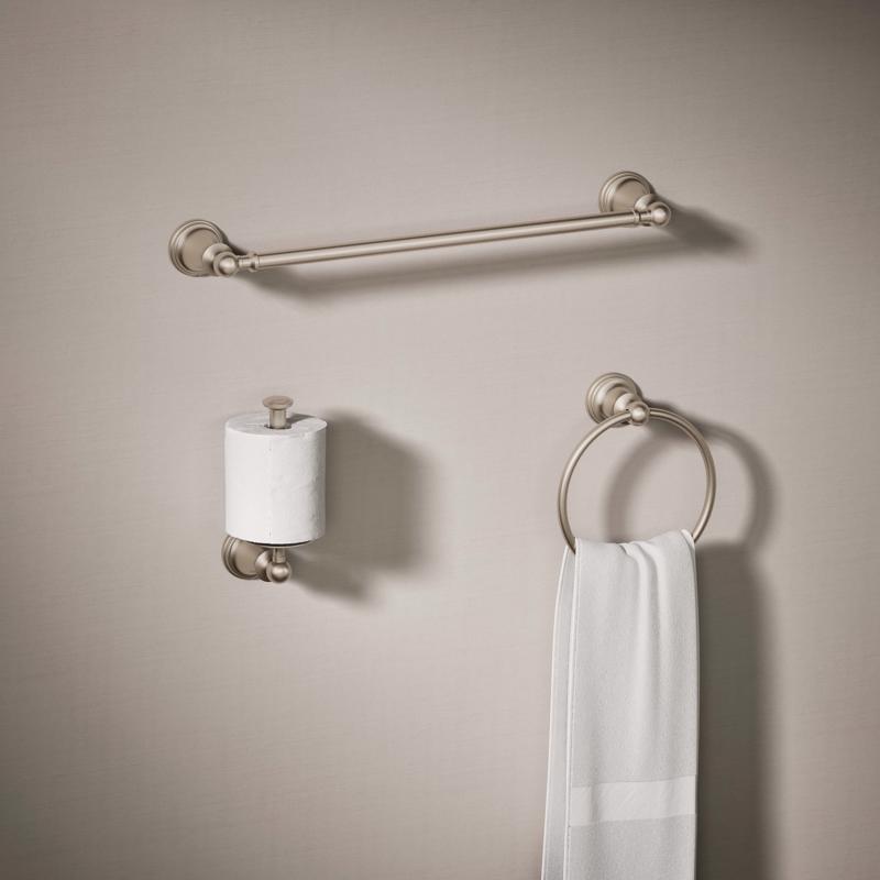 Bath Hardware Kit, Kohler, Facile, Brushed Nickel, 3 pc - 2