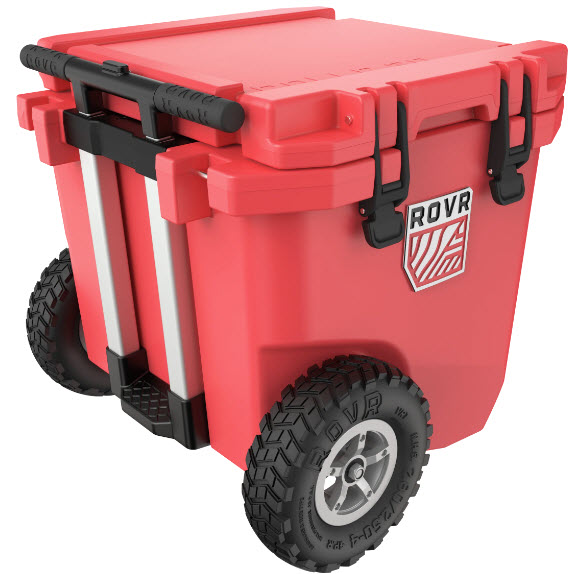 Wheeled Cooler, Rovr Products, RollR, 30 qt, Coral - 2