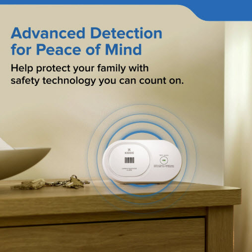Carbon Monoxide Alarm, Kidde, CO Detector, AA Battery Powered - 2