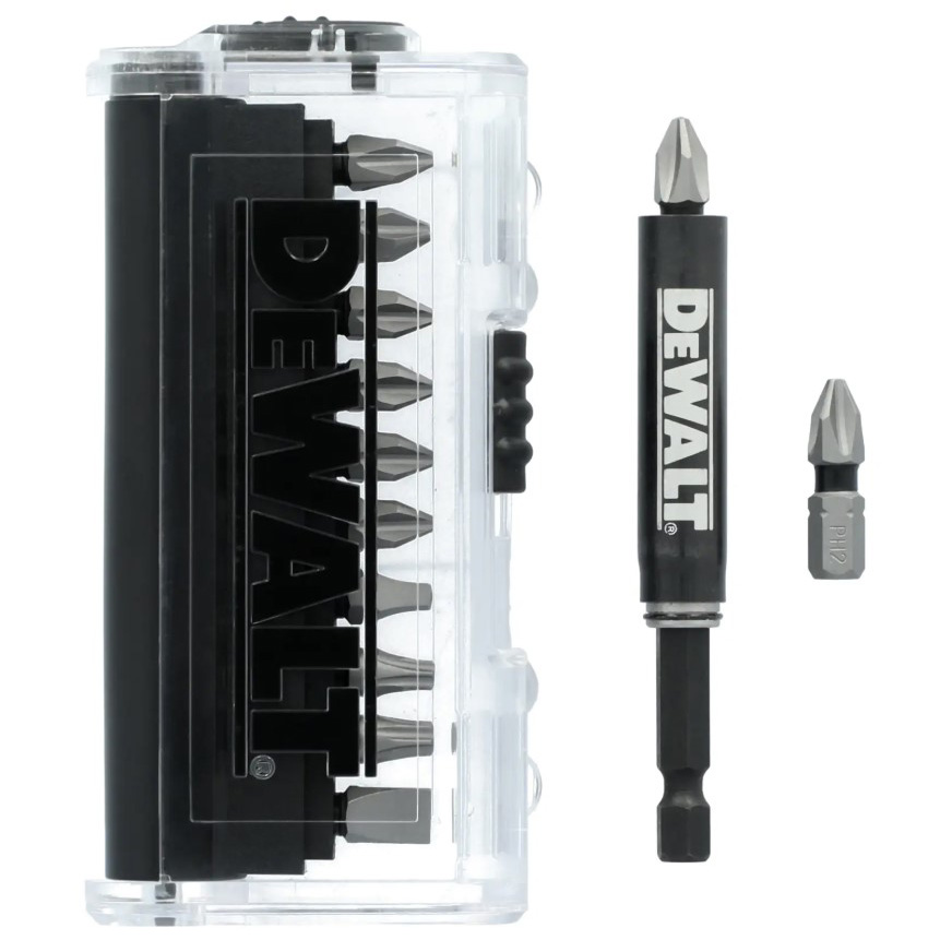 Drive Guide Bit Set, DEWALT, TOUGHGRIP, Steel, 13 pc - 1