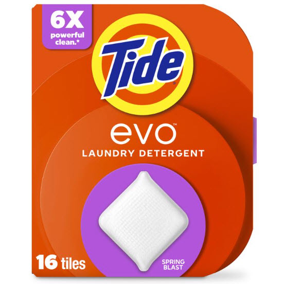 Laundry Detergent Tablet, Tide, Spring Blast Scent, 16 pk - 1