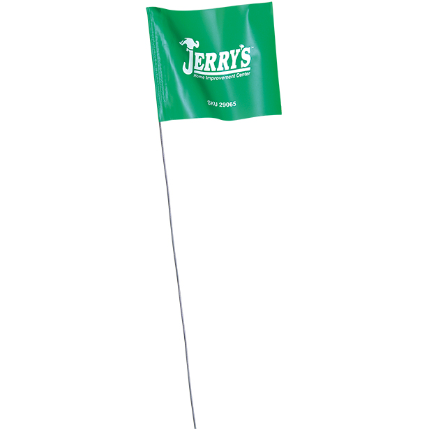 Marking Flag, Blackburn, Green, 21 in H, PVC - 1