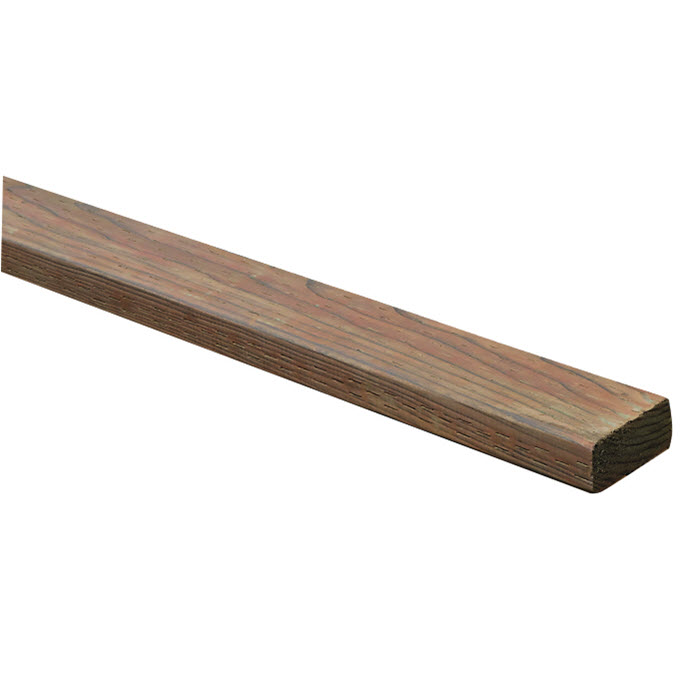 2 in x 4 in x 10 ft, Wood Products, Hem-Fir, No. 2 & Better, Pressure Treated - Ground Contact, Surfaced on 4 Sides - 1