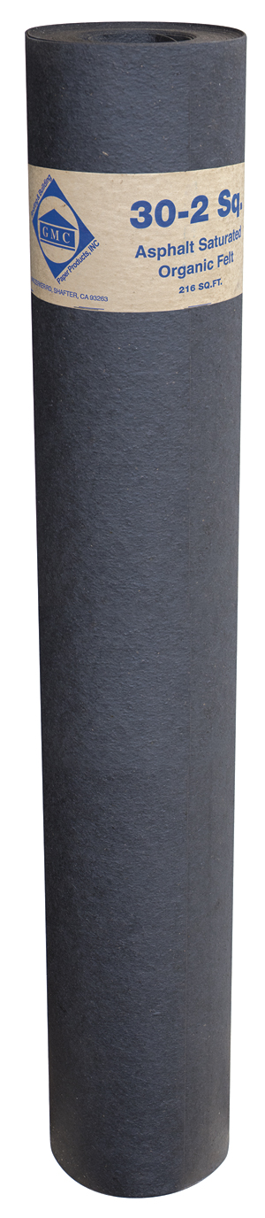 Roofing Felt 30#, Heavy Building Materials, 36 in x 72 ft, 216 sq-ft - 1