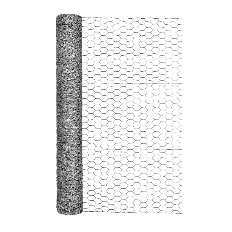 Poultry Netting, Grip-Rite, 36 in H x 50 ft L, 1 in Hexagon Mesh, 20 Gauge Galvanized - 3