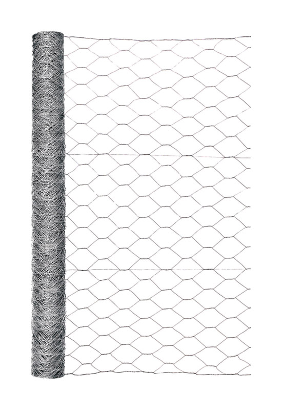 Poultry Netting, Grip-Rite, 36 in H x 50 ft L, 2 in Hexagon Mesh, 20 Gauge Galvanized - 3