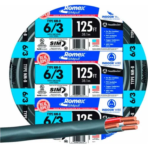 Romex&reg; 6/3NM-WGX125