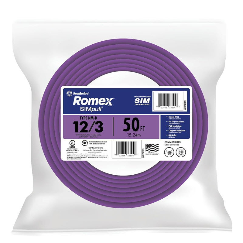 Romex&reg; 12/3NM-WGX50