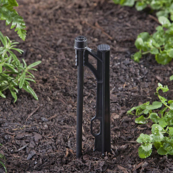 Sprinkler Stake with Adjustable Riser, Raindrip, 13 in L, Polyethylene/Polypropylene - 2