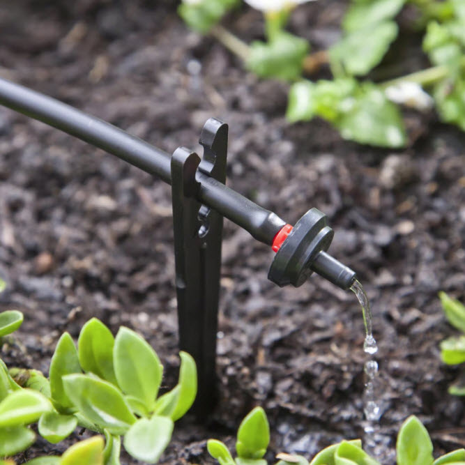25 pk Mini In-Line Drippers, Raindrip, 0.5 gph, Red - 2