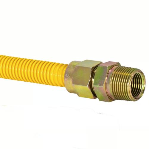 Flexible Gas Connector, Brasscraft, 3/4 x 3/4 in, Stainless Steel, 36 in L - 2