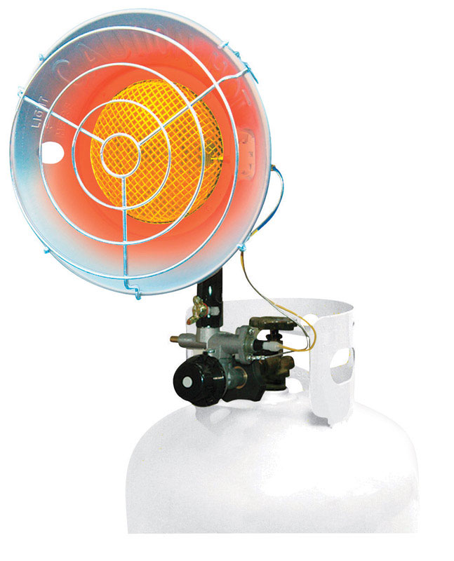 Tank Top Heater, Mr Heater, 16,000 Btu, 400 sq-ft Heating Area, Fits on Propane Tank (Not Included) - 1
