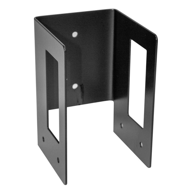 Log Rack Bracket, Panacea, 4 in W, 4 in D, 6 in H, Steel, Black - 2