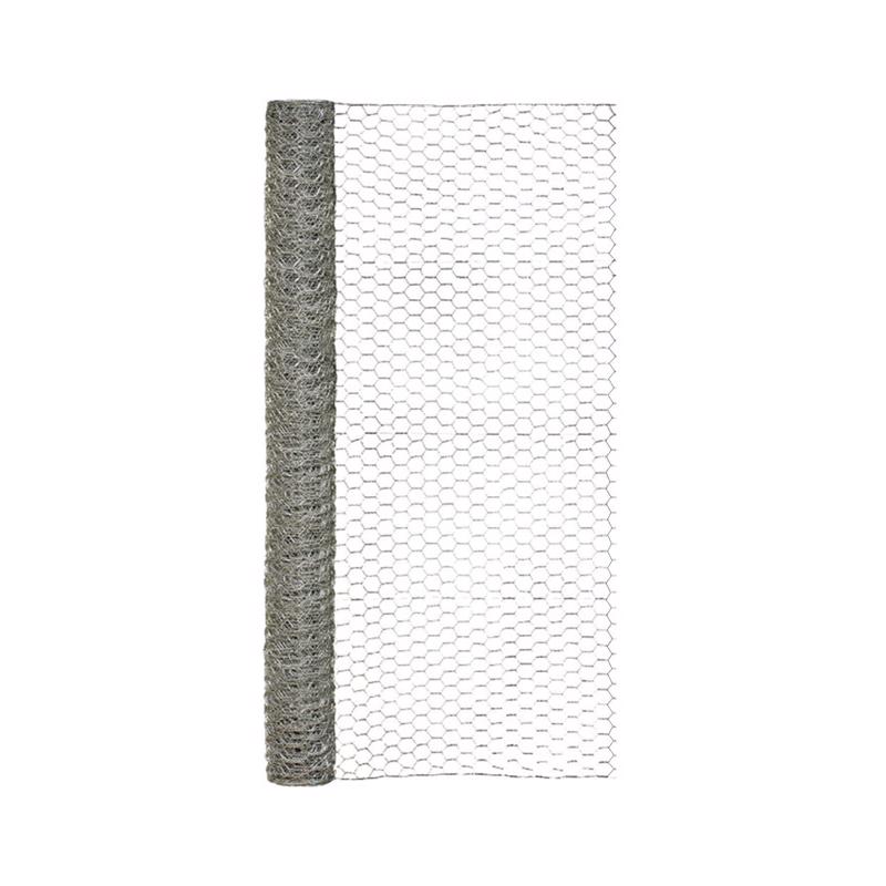 Poultry Netting, Grip-Rite, 48 in H x 25 ft L, 1 in Hexagon Mesh, 20 Gauge Galvanized - 3