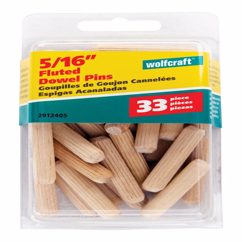 Wolfcraft Dowel Pins, Wolfcraft Inc./Mibro, 5/16 in, 33 pk. - 3