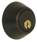 Keyed Entry Knob and Deadbolt Combo, Schlage, Mechanical Lock, Knob Handle, Round Design, Aged Bronze - 2