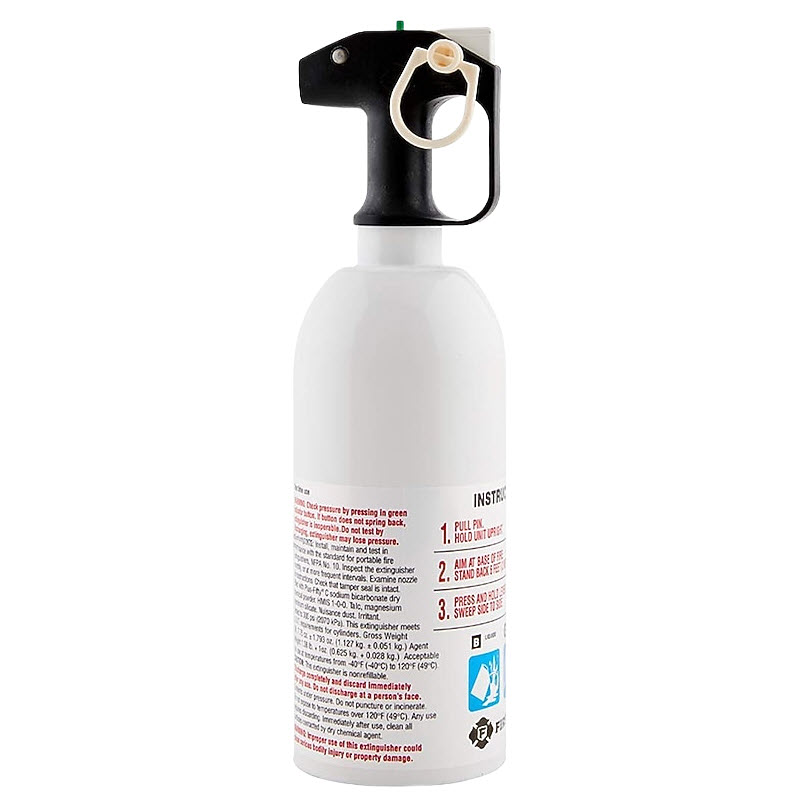 Fire Extinguisher, First Alert, 1.4 lb, Sodium Bicarbonate, 5-B:C Class, Wall - 2