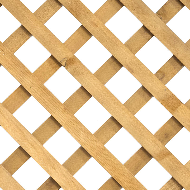 4 Ft W x 8 ft L, Garden Cedar Lattice Panel, Lwo Corp, Heavy-Duty, Diagonal - 2