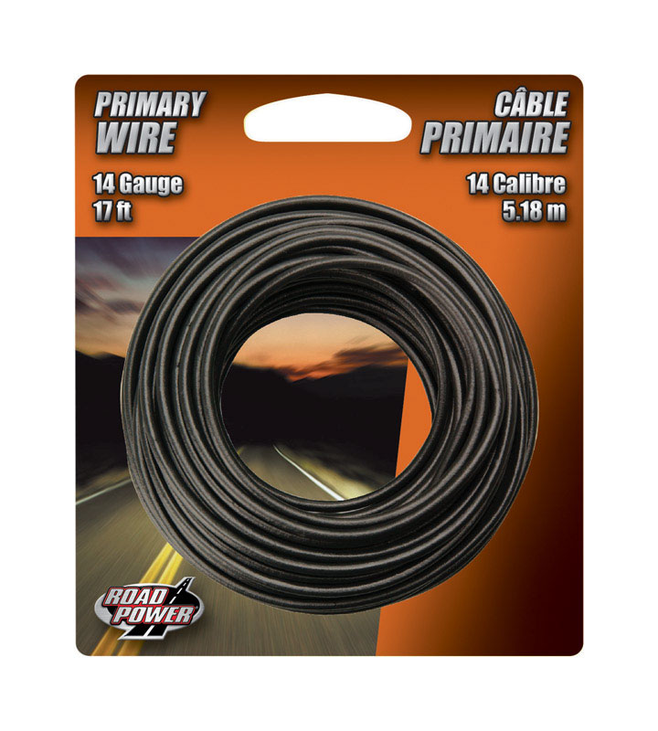 Coleman Cable, CCI, 14 Ga. Primary Wire Black 17 ft - 1