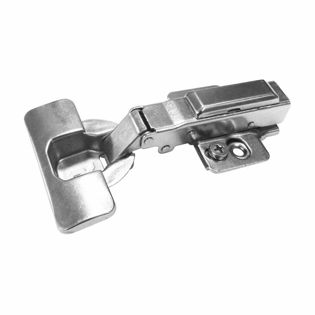 Cabinet Hinge, Richelieu, 105 deg Hinge Opening, Soft-Closing Close, Nickel - 1