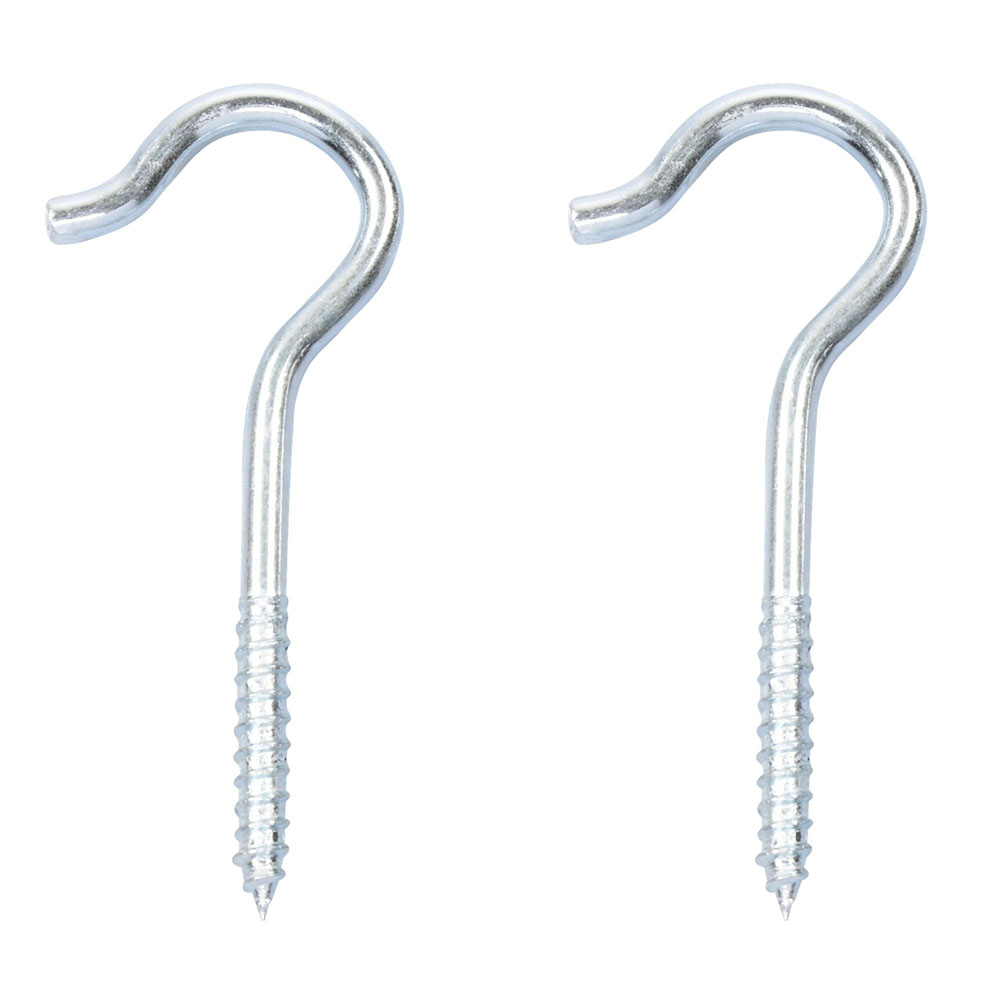 Flagged Ceiling Hook, Hillman, Zinc-Plated, 60 lb #4 x 3-7/8 in - 1
