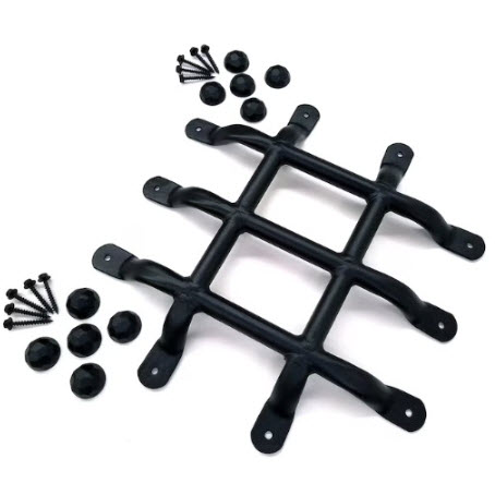 Deck Plus 9987206 Gate Insert, Steel, Black, Galvanized/Powder-Coated - 2