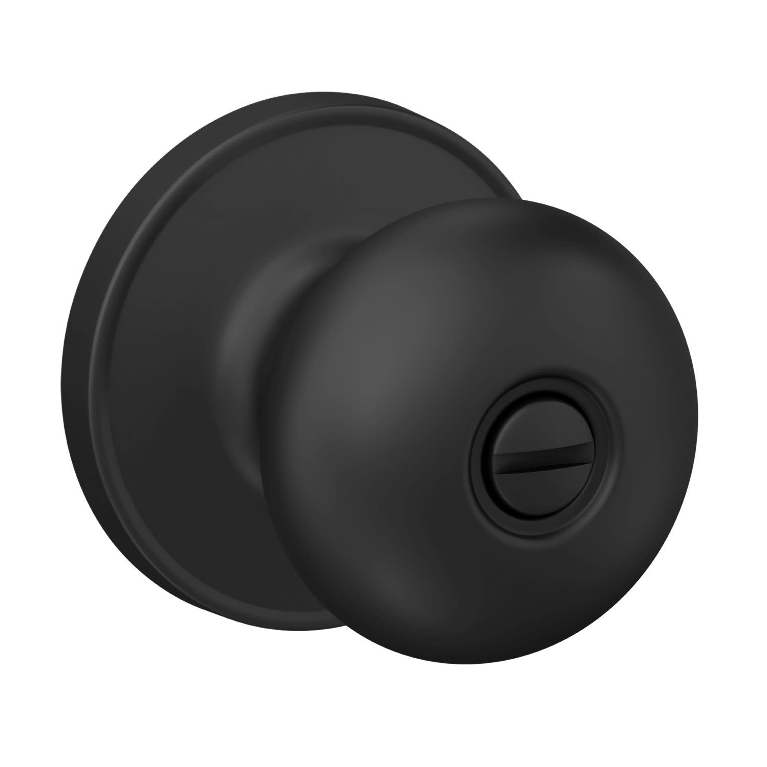 Privacy Door Knob, Schlage, Matte Black - 1
