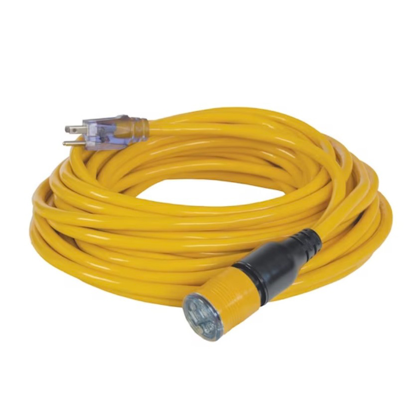 DEWALT DXEC14412050? Lighted Locking Cord, 12/3, 50 Ft L - 1