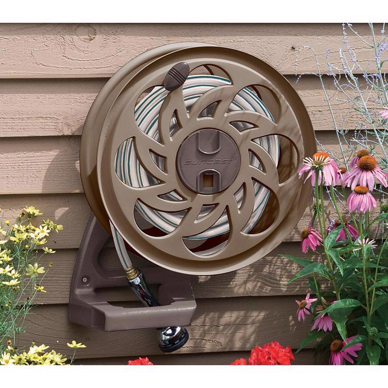 Side Tracker Hose Reel, Suncast, 5/8 in Hose, 125 ft Hose, Resin - 2