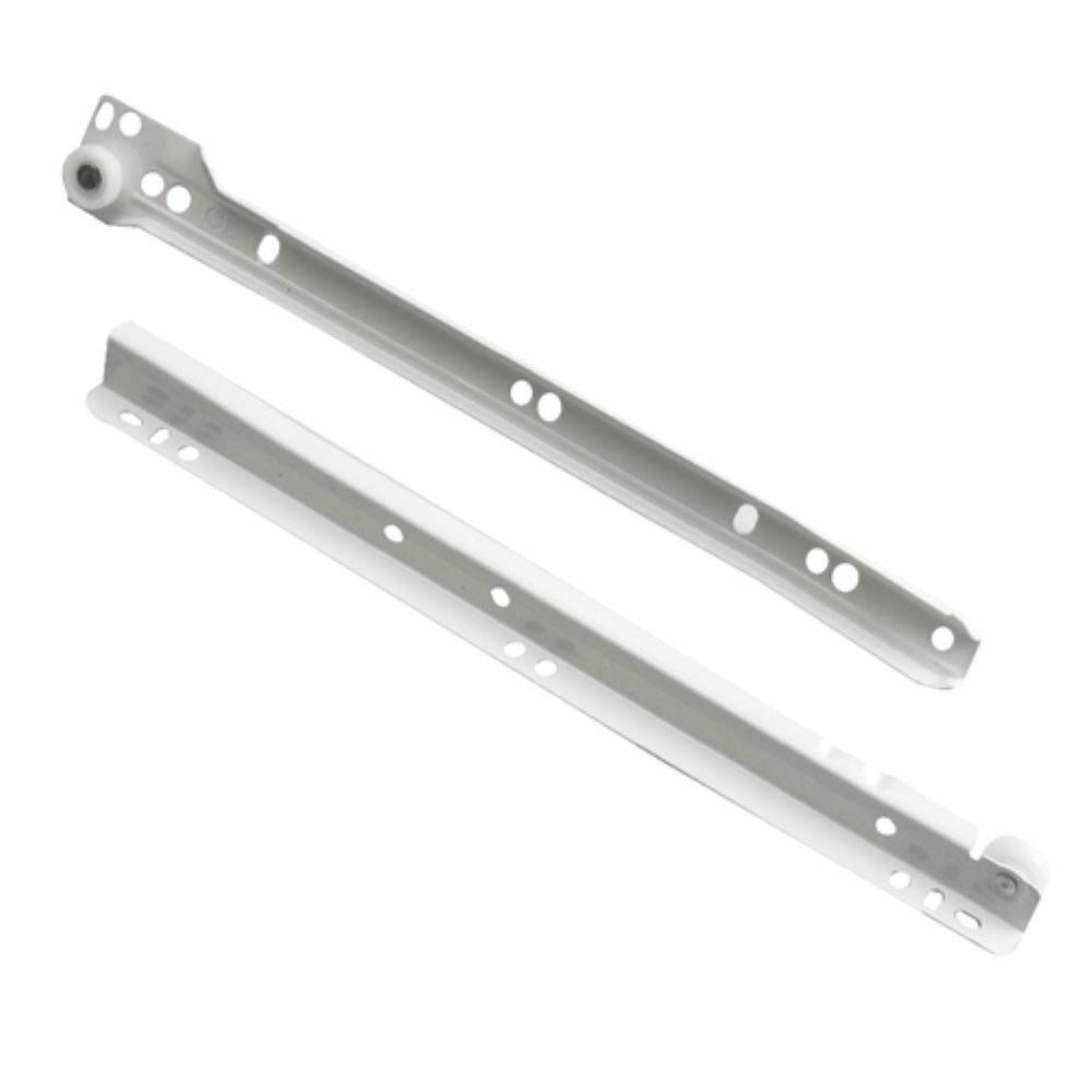 Drawer Slide, Richelieu, 55 lb, Side Mounting, 13-3/4 in L Rail, Steel - 1