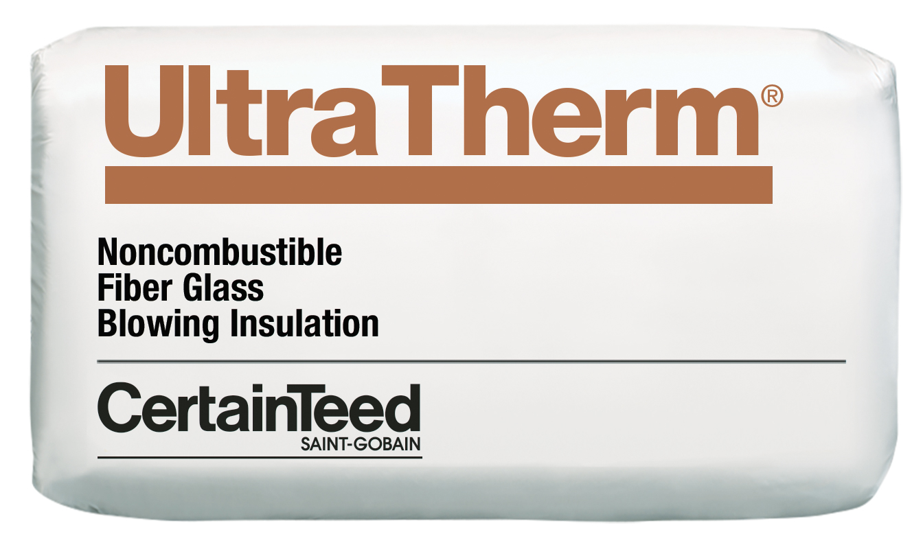 Blown-in Insulation, CertainTeed, UltraTherm, Fiberglass - 1