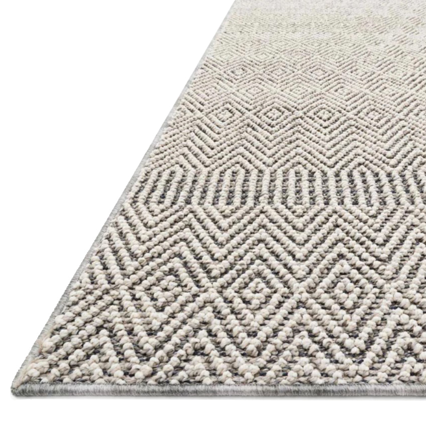 Cole Area Rug, Loloi, Bone/Gray, 6 ft 7 in W, 9 ft 4 in L - 2