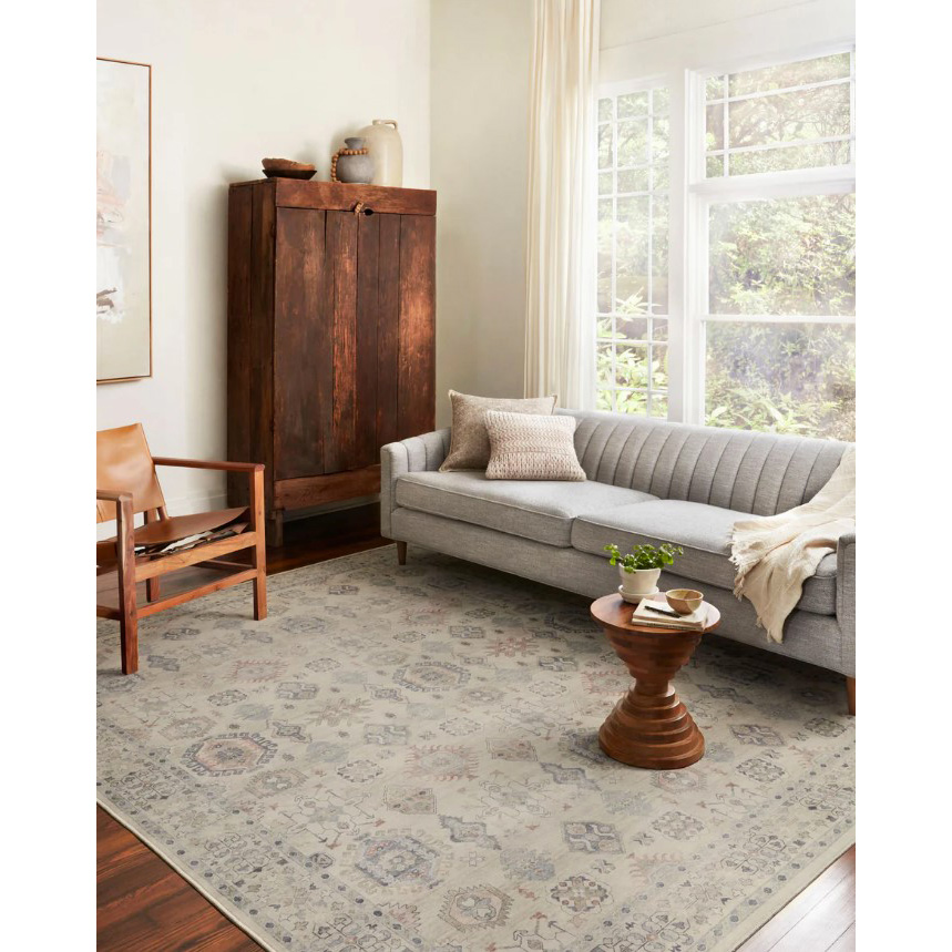 Hathaway Area Rug, Loloi, Beige/Multi-Color, 3 ft 9 in W, 2 ft 3 in L - 2