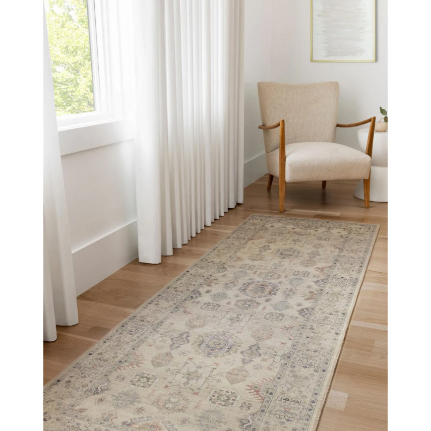 Hathaway Runner, Loloi, Beige/Multi-Color, 7 ft 6 in W, 2 ft 6 in L - 2