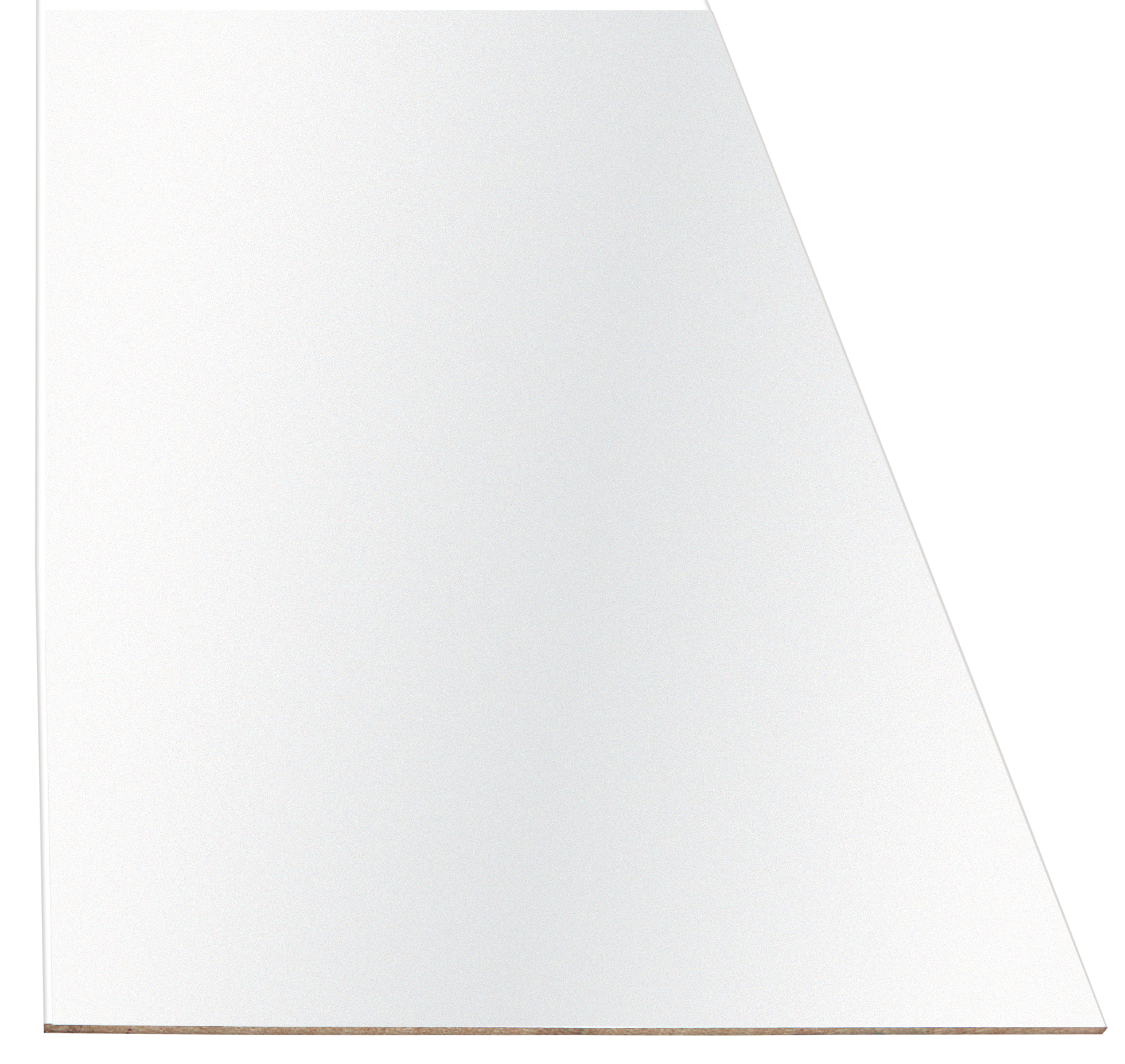 3/4 in x 49 in x 97 in, Melamine MDL Board, Weatherly's, White on One Side - 1