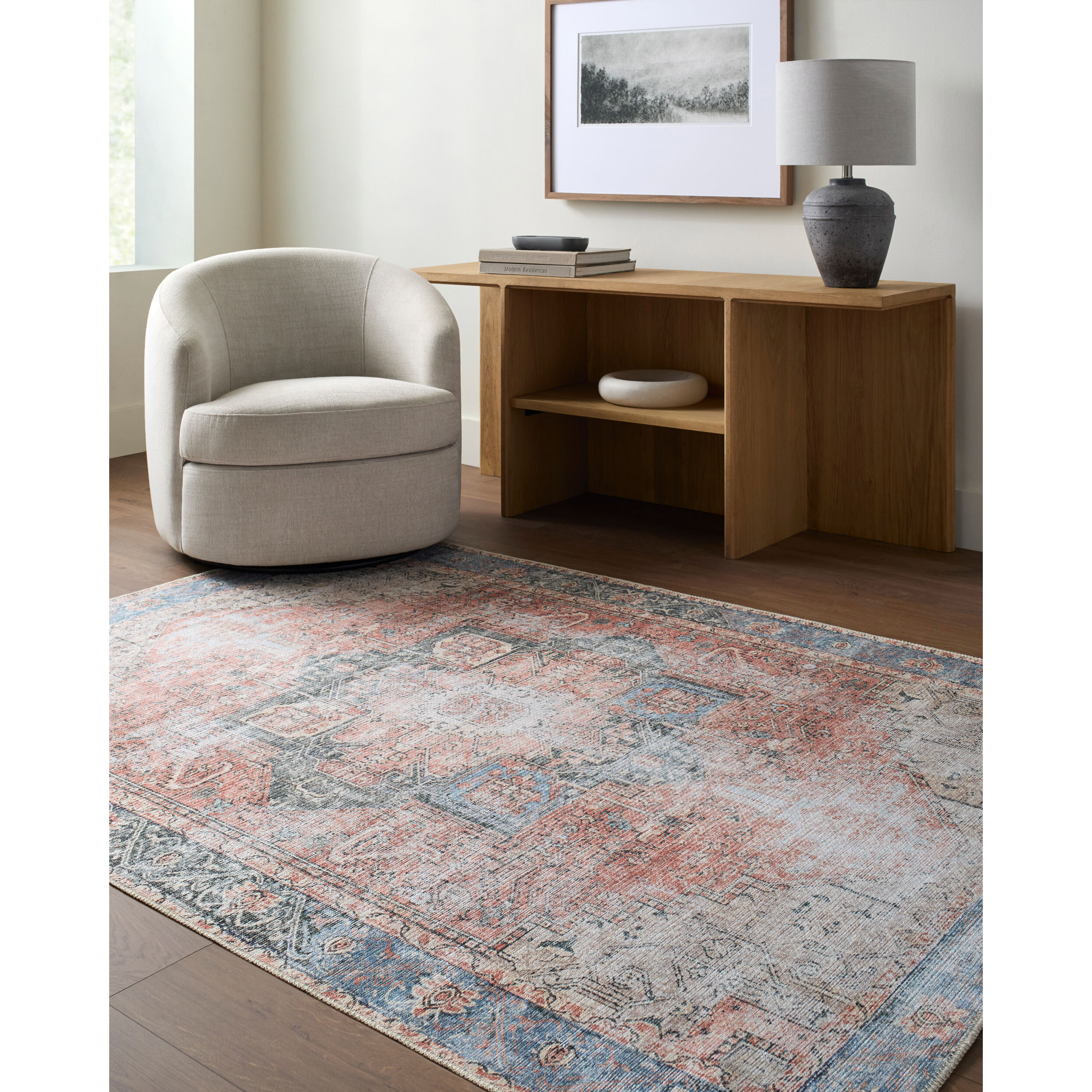 Amelie Area Rug, Surya, Rust, 5 ft 3 in W, 7 ft 3 in L - 2