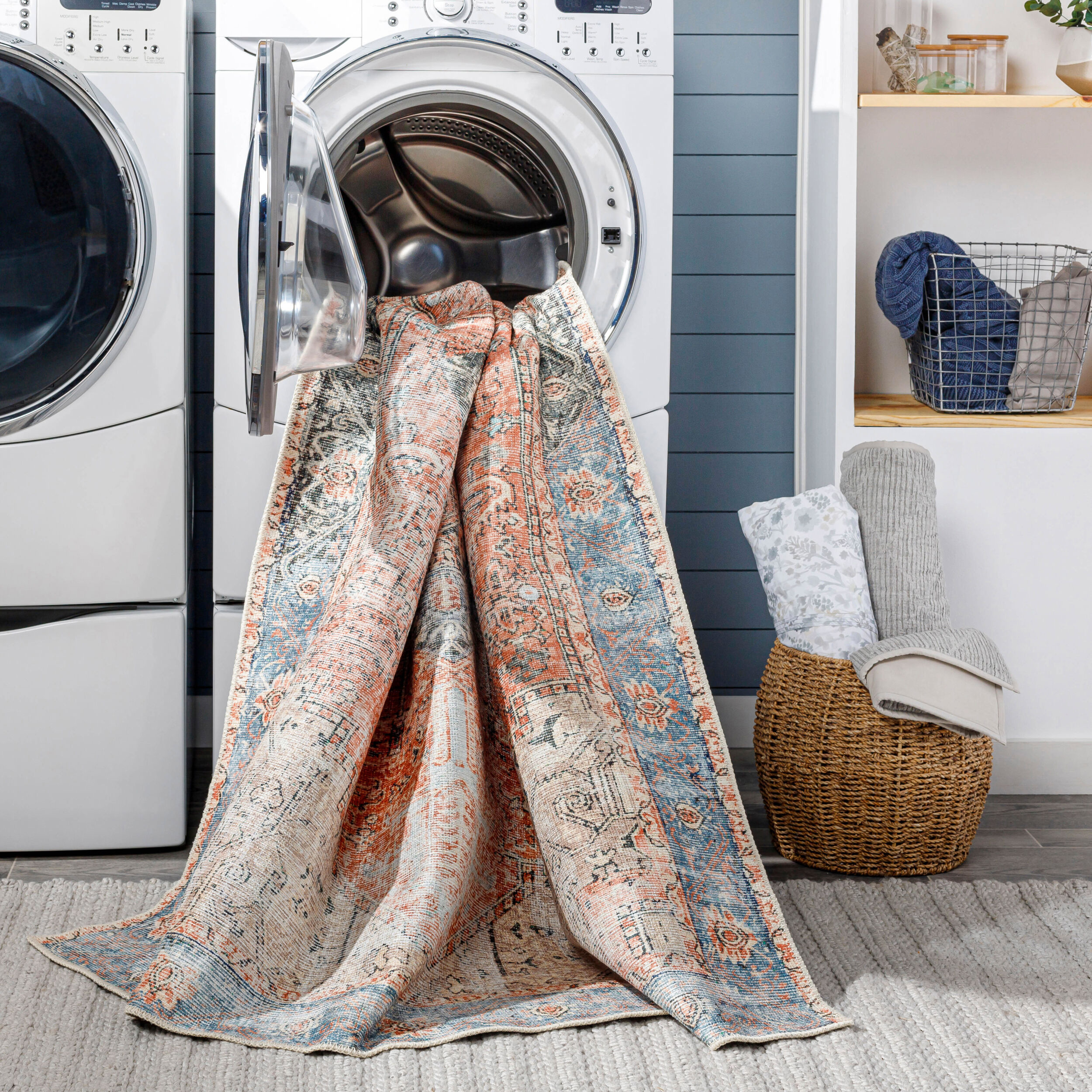 Amelie Area Rug, Surya, Rust, 5 ft 3 in W, 7 ft 3 in L - 3