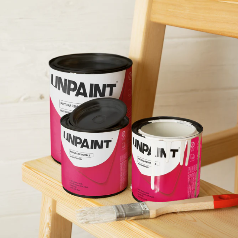 Removable Paint, UNPAINT, White, 1 qt, 128 to 170 sq-ft Coverage Area - 2