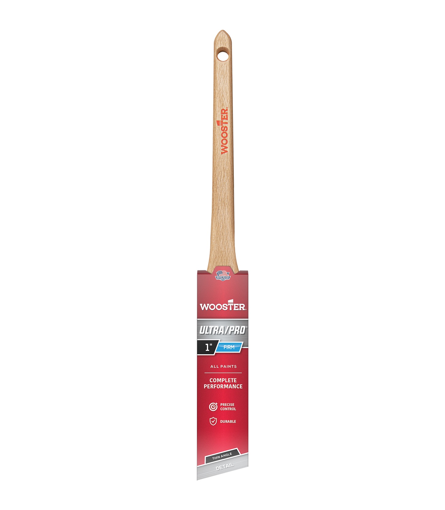 4181-1 Paint Brush, 1 in W, 2-3/16 in L Bristle, Nylon/Polyester Bristle, Angle Sash Handle
