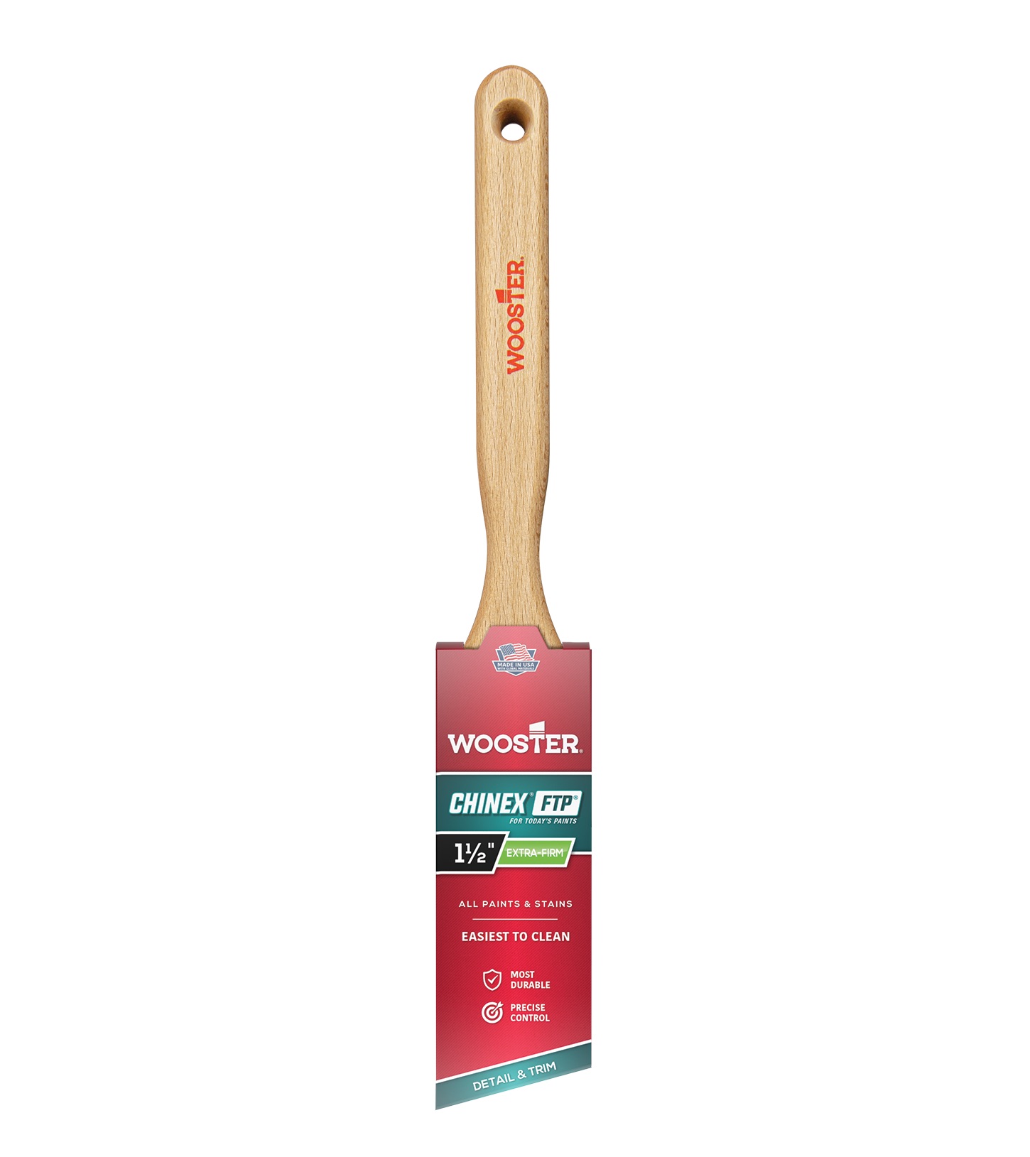 4410-1-1/2 Paint Brush, 1-1/2 in W, 2-7/16 in L Bristle, Synthetic Bristle, Sash Handle
