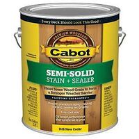 140.0001416.007 Semi-Solid Stain, New Cedar, Liquid, 1 gal, Can