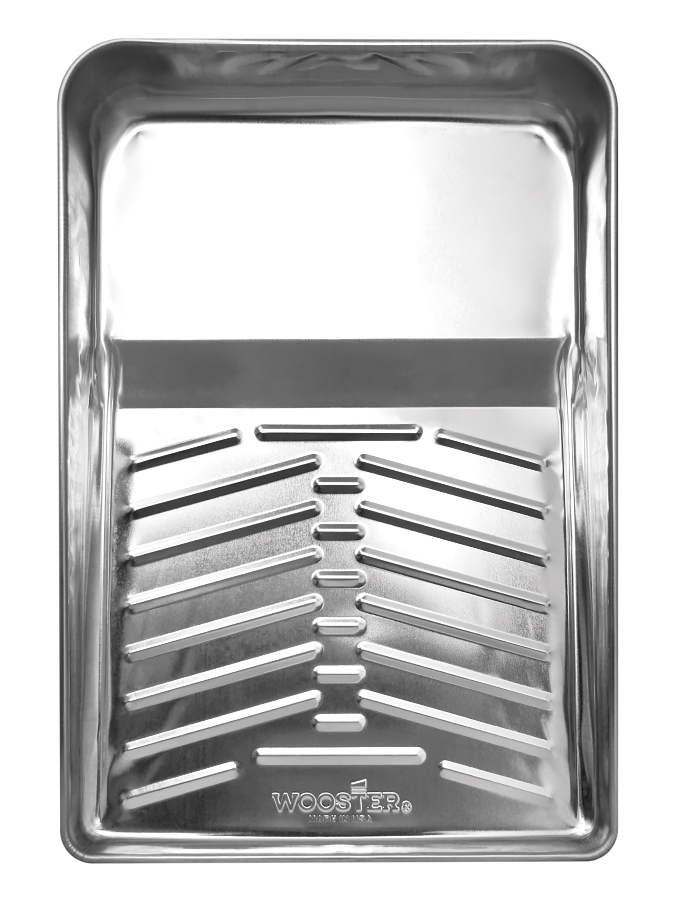 R402-11 Paint Tray, 16-1/2 in L, 11 in W, 1 qt, Steel, Clear
