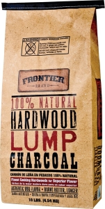 Frontier 195-338-012 Lump Charcoal, 10 lb Bag