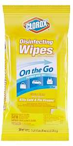 01665 Disinfecting Wipes, 9.2 oz, Bag, Citrus, 34 Pk
