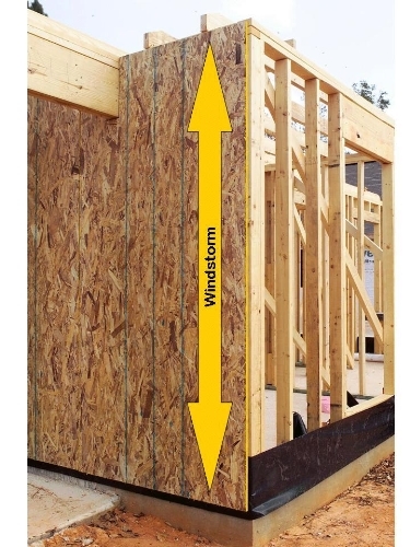 7/16" 4X8' 1-1/8" Windstorm OSB